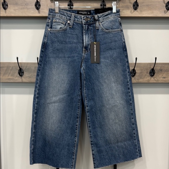 just black denim Denim - Just Black Medium Blue Wide Leg Jeans